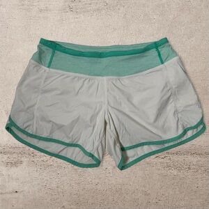 Lululemon Run Times Short Mint & White Size 4